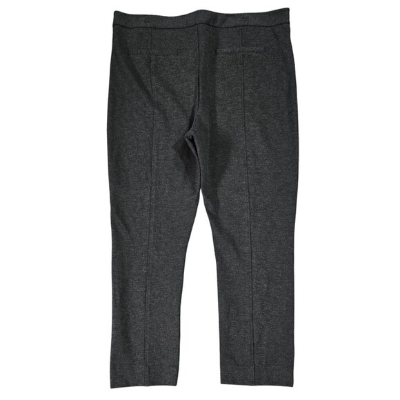 NYDJ Betty Heather Gray Ponte Knit Ankle Pants Capsule Lift Tuck Stretch Preppy - Picture 3 of 9